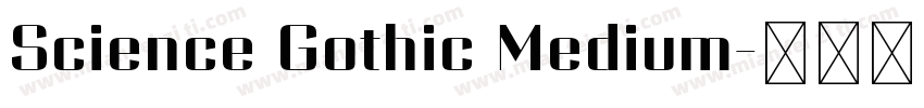 Science Gothic Medium字体转换